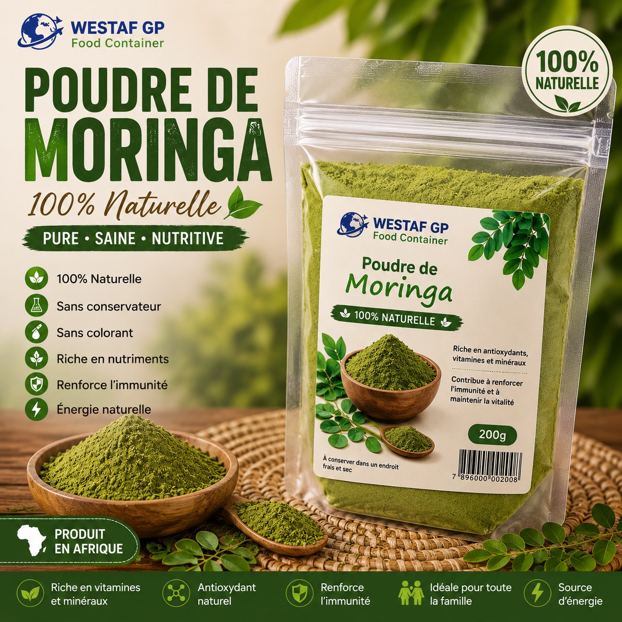 Poudre de Moringa